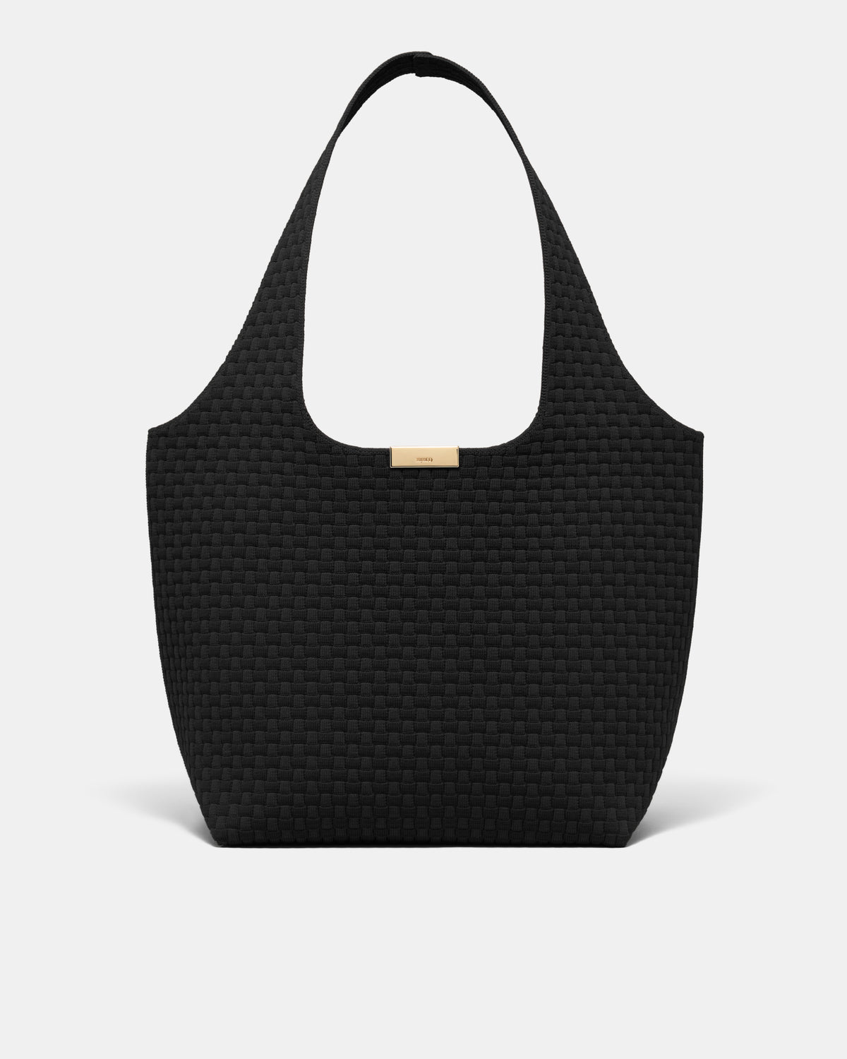 Amelie Basket Tote Bag - Black