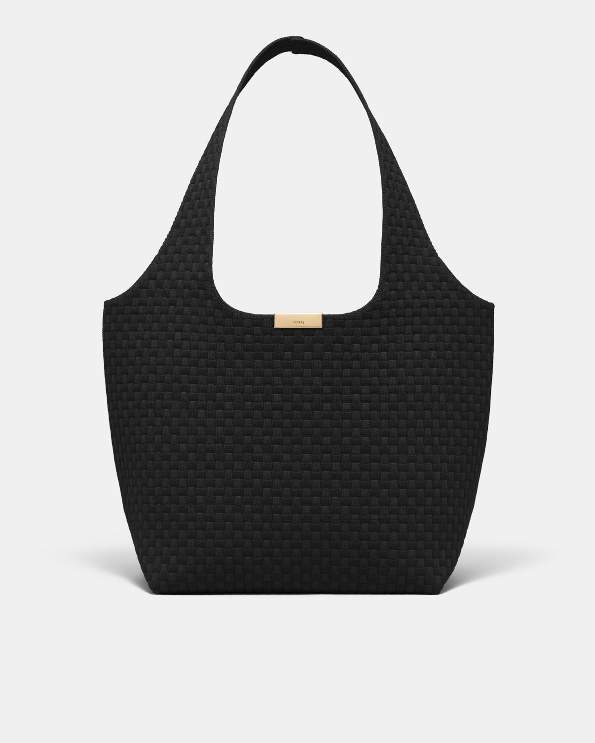 Amelie Basket Tote Bag - Black