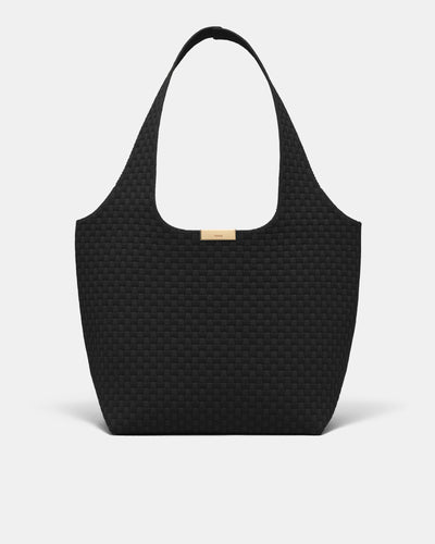 Amelie Basket Tote Bag - Black