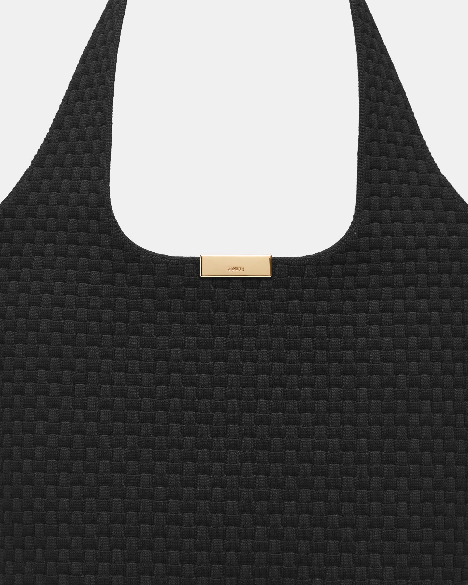 Amelie Basket Tote Bag - Black
