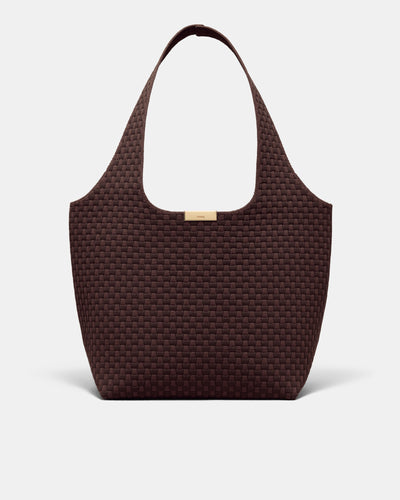 Amelie Basket Tote Bag - Chocolate