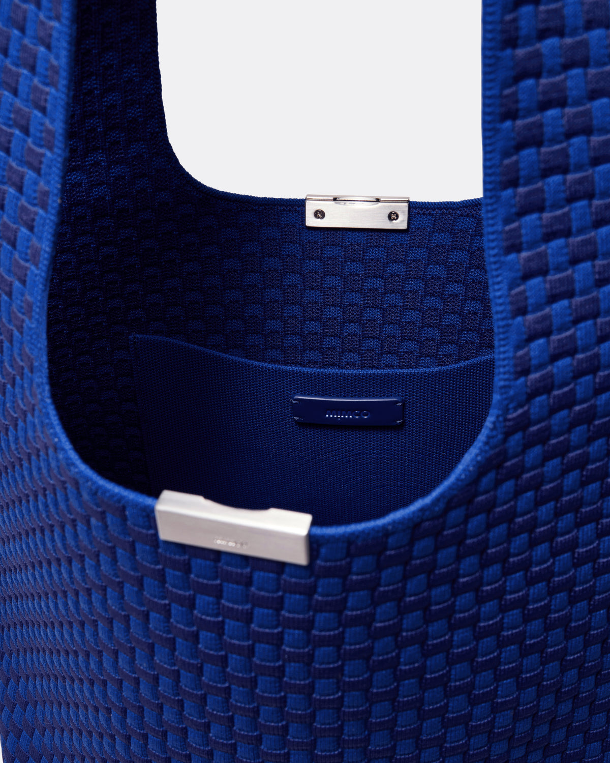 Amelie Basket Tote Bag - Cobalt