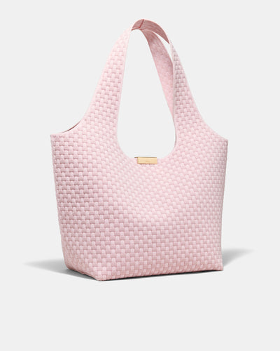 Amelie Basket Tote Bag - Pink Salt