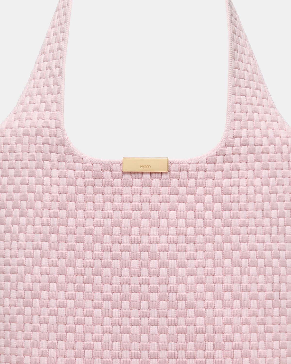 Amelie Basket Tote Bag - Pink Salt