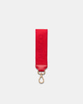 Stripe Webbing Wrist Strap - Lipstick Red