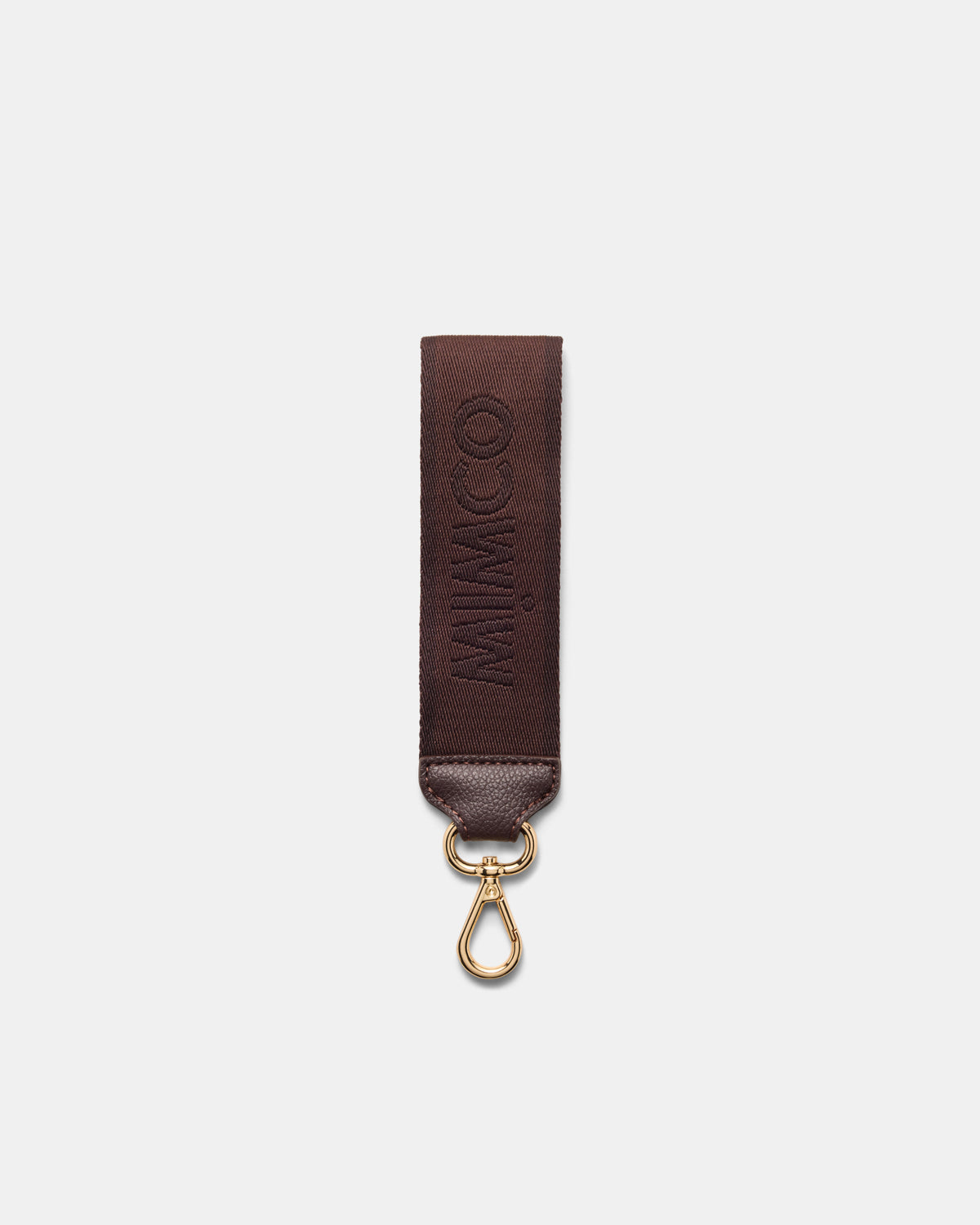 Stripe Webbing Wrist Strap - Brandy