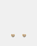 Heart To Heart Stud - Gold