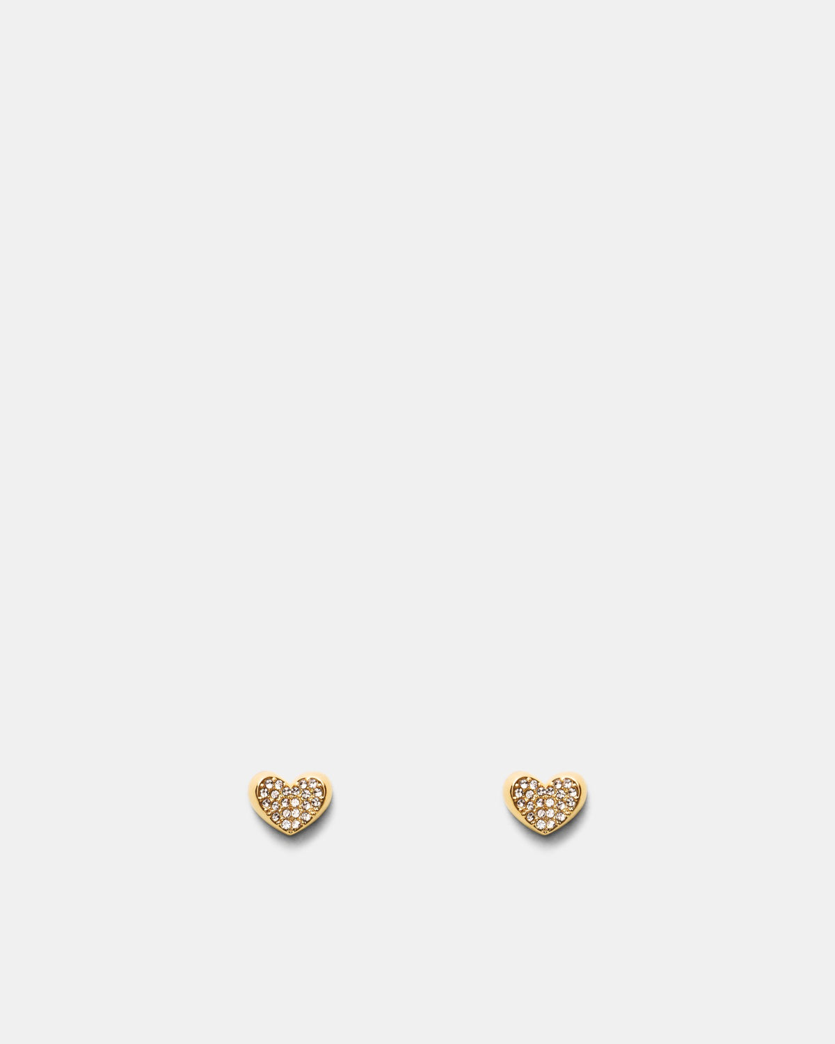 Heart To Heart Stud - Gold