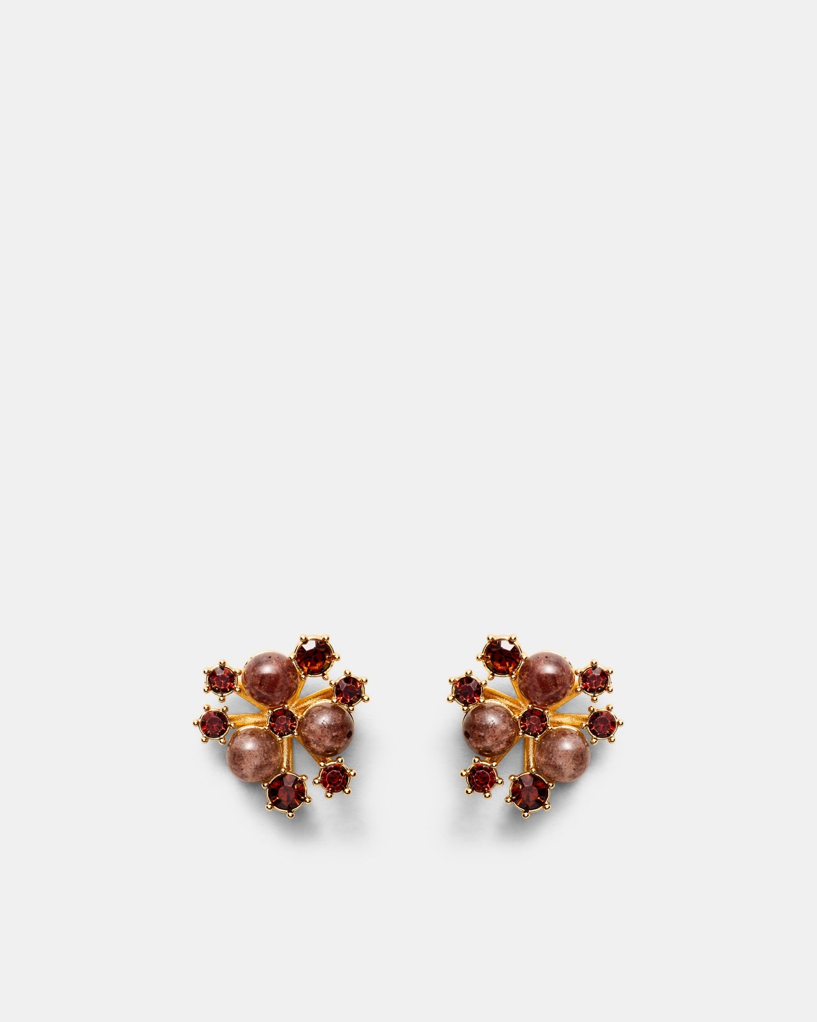 Trinket Stud Earrings - TOFFEE