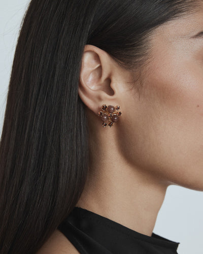 Trinket Stud Earrings - TOFFEE