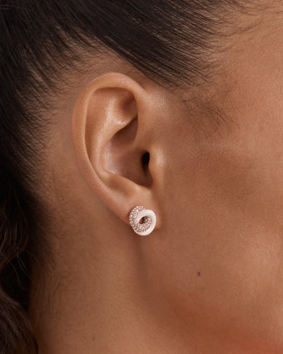 Resonance Pop Stud Earrings - Vanilla