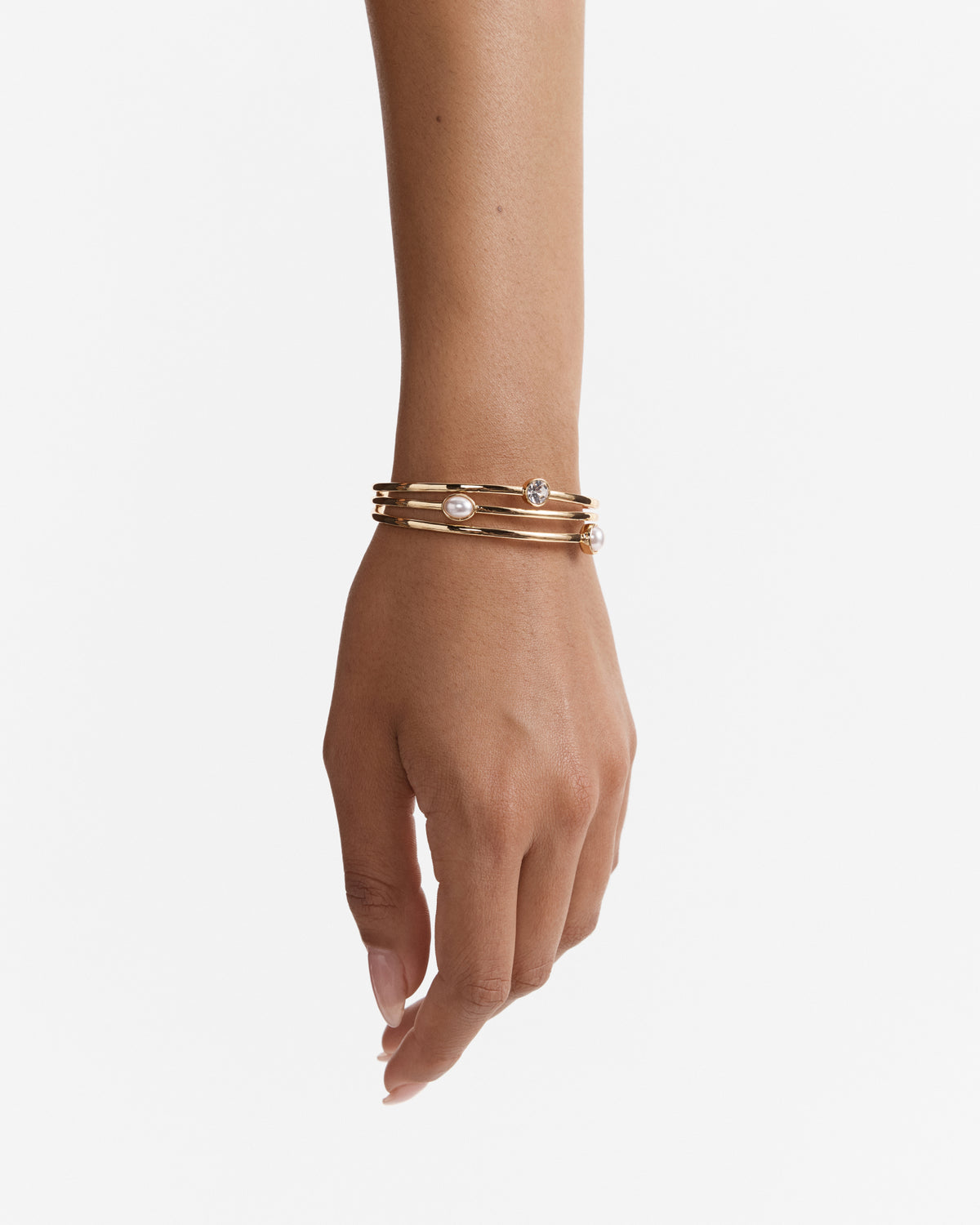 Borderline Bangle - Pearl