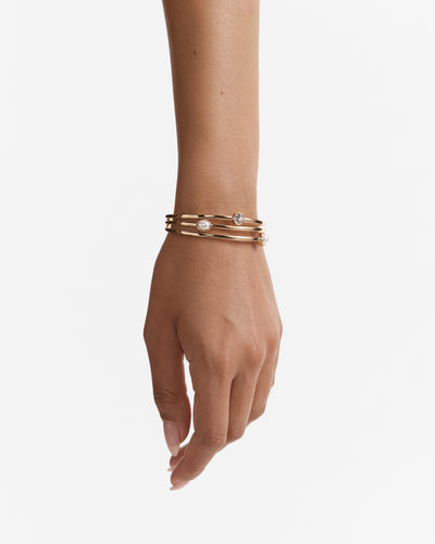 Borderline Bangle - Pearl