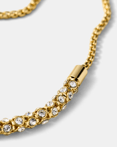 Dazzle Toggle Bracelet - Gold