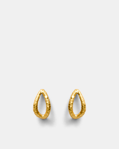 Gilded Hoop Earrings - Gold