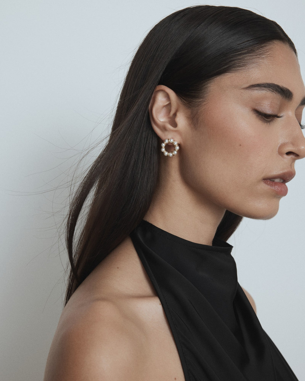 Anouk Pearl Stud Earrings - Pearl