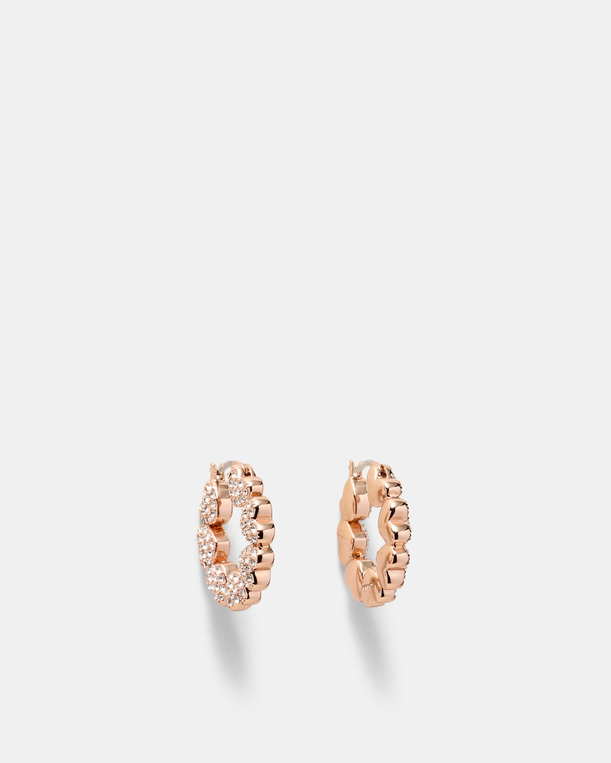 Hearted Hoops - Rose Gold