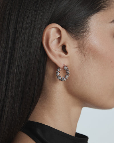 Hearted Hoops - Rose Gold