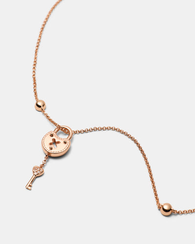 Lockette Necklace - Rose Gold
