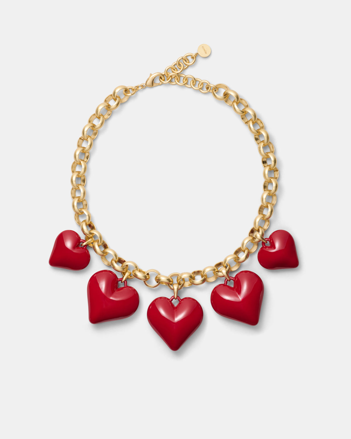 True Love Statement Necklace - Lipstick Red