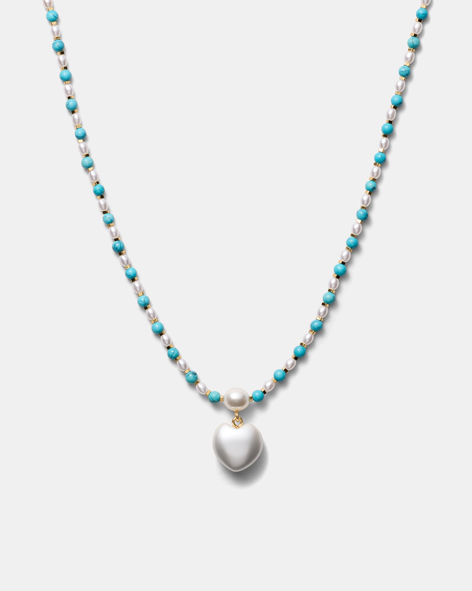 Heart And Seek Necklace - Turquoise