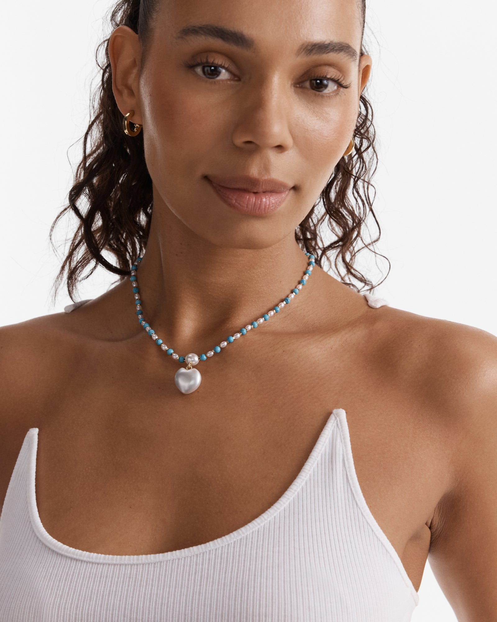 Heart And Seek Necklace - Turquoise