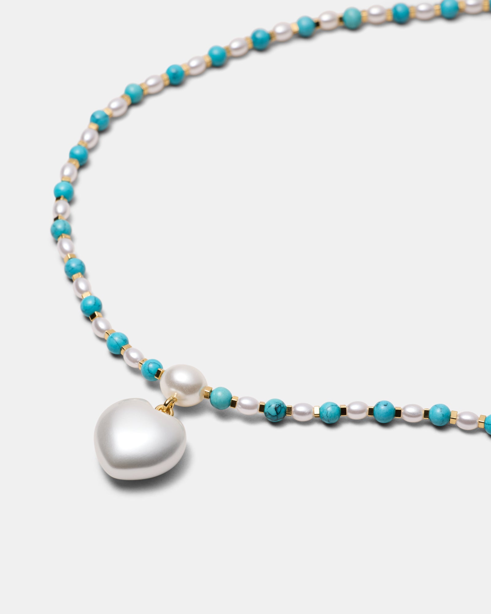 Heart And Seek Necklace - Turquoise