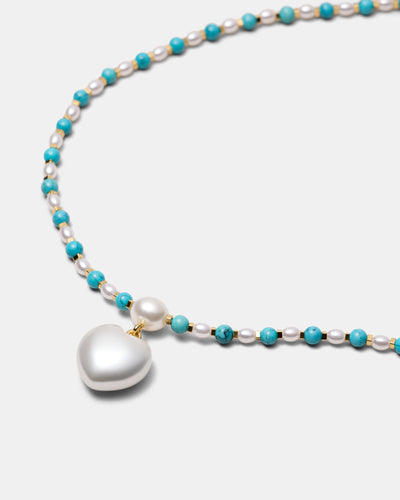 Heart And Seek Necklace - Turquoise