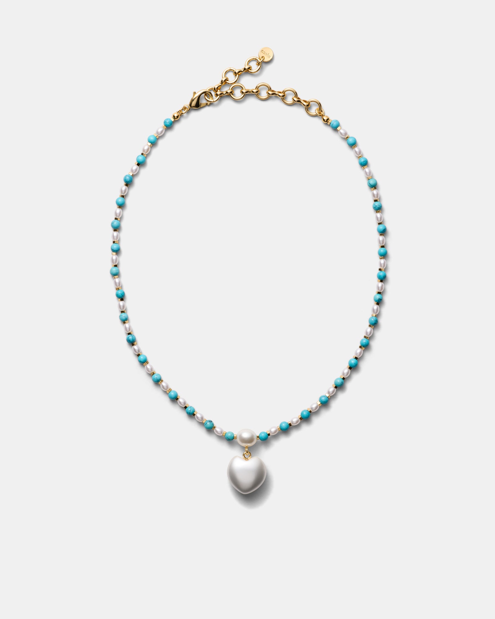 Heart And Seek Necklace - Turquoise