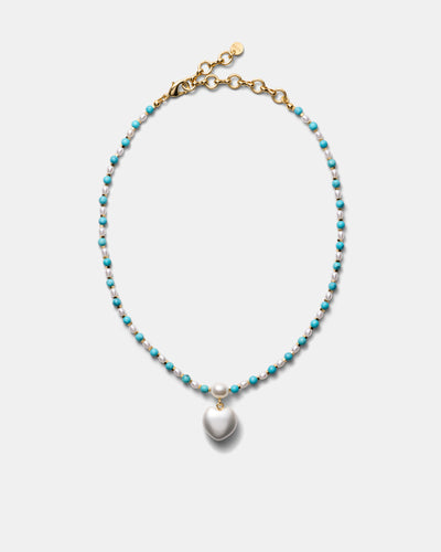 Heart And Seek Necklace - Turquoise