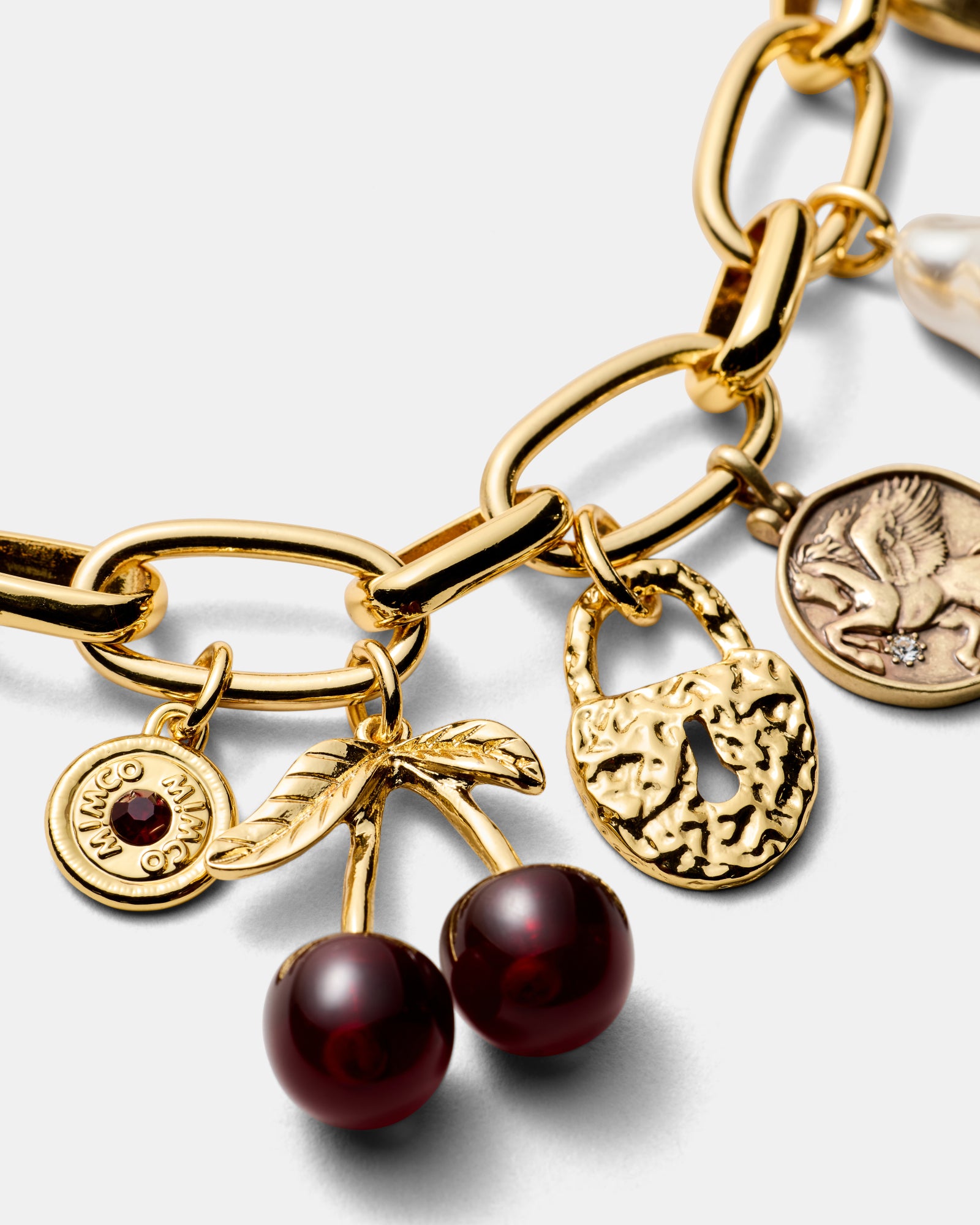 Noir Charms Bracelet - Gold