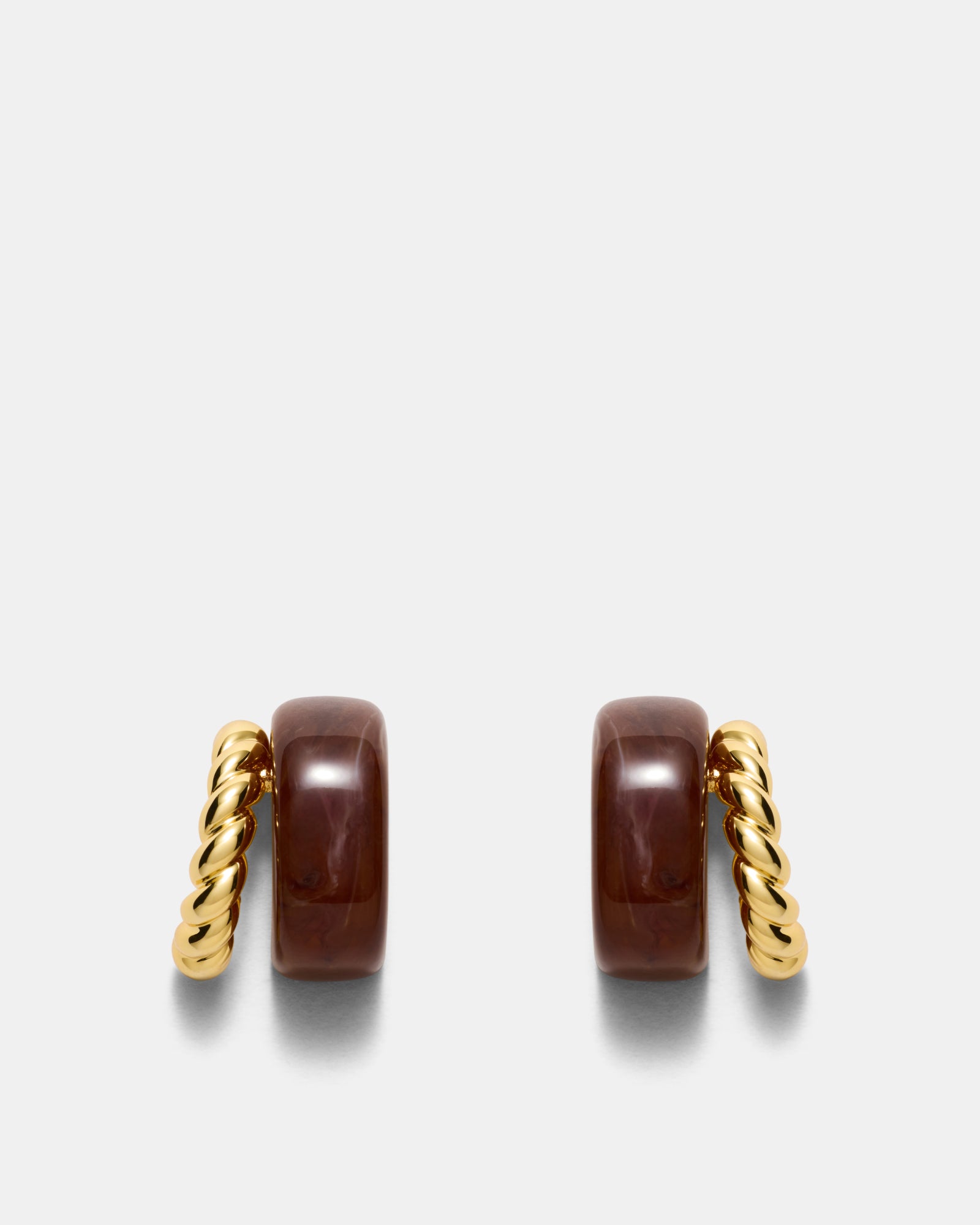 Magie Double Hoop Earrings - TOFFEE