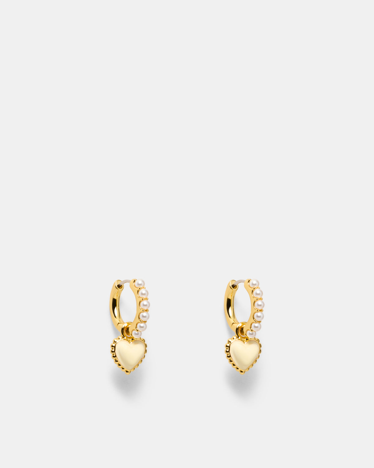 En Pointe Hoop Earrings - Buttermilk