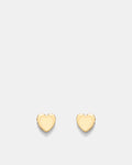 Lover Heart Stud Earrings - Buttermilk