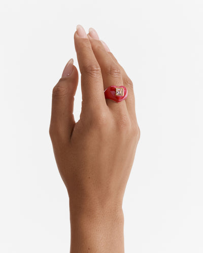 Devotion Ring - Lipstick Red