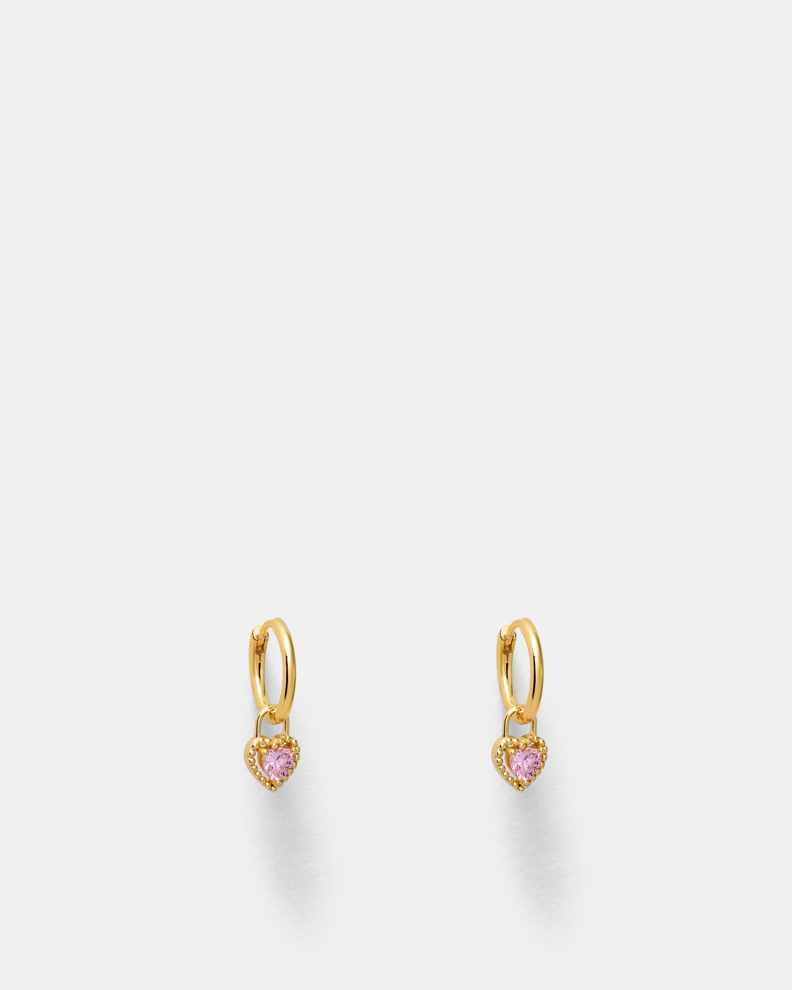 Amour Charm Hoop Earrings - Ballet