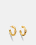 Fasten Hoop Earrings - Gold