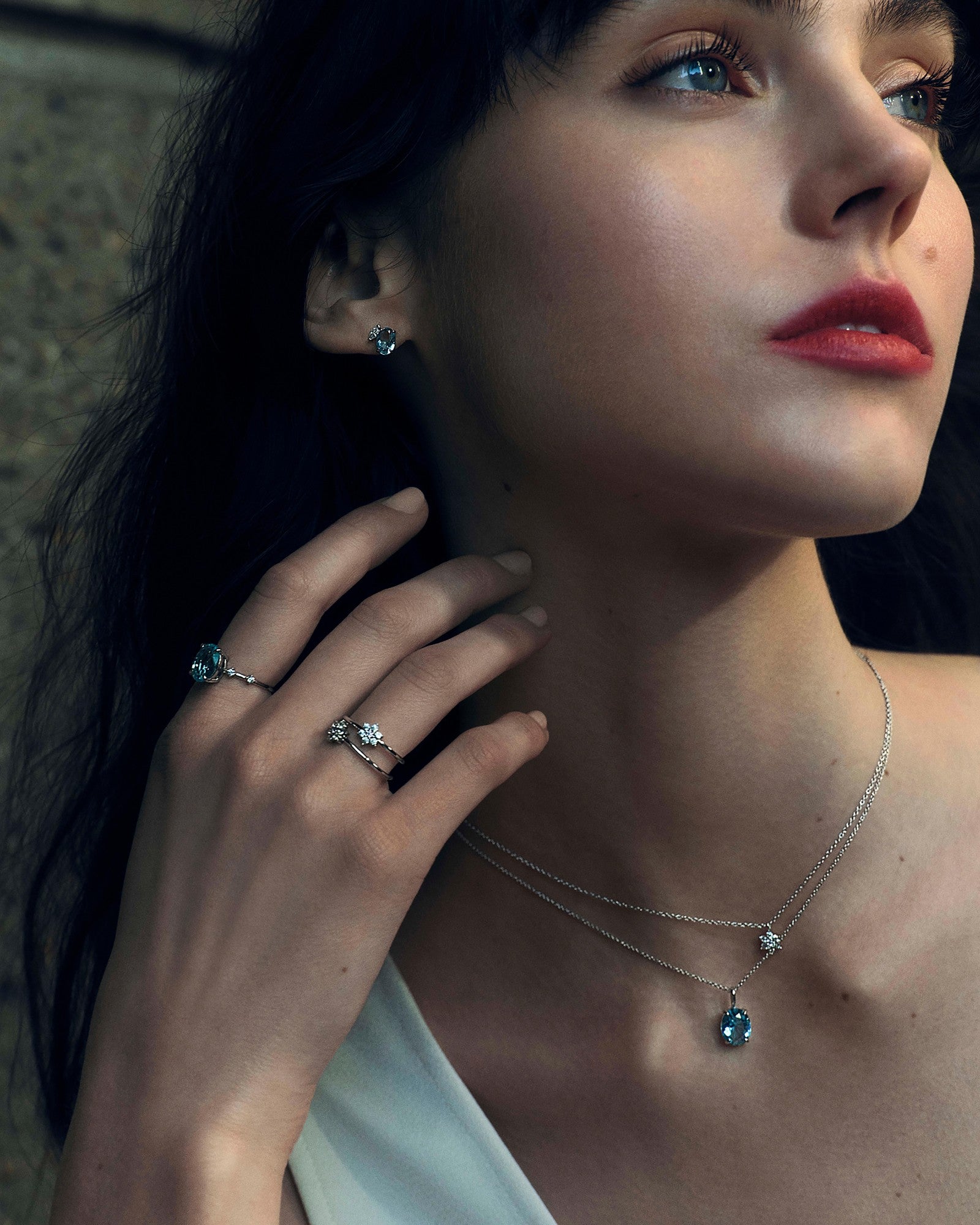Sky Stud Earrings - Sky Blue