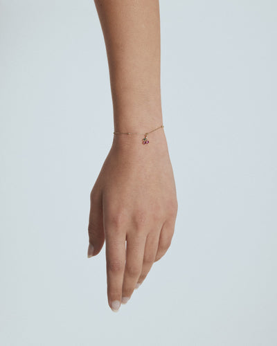 Petite Cherry Bracelet - Gold