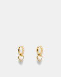 En Pointe Hoop Earrings - Pearl