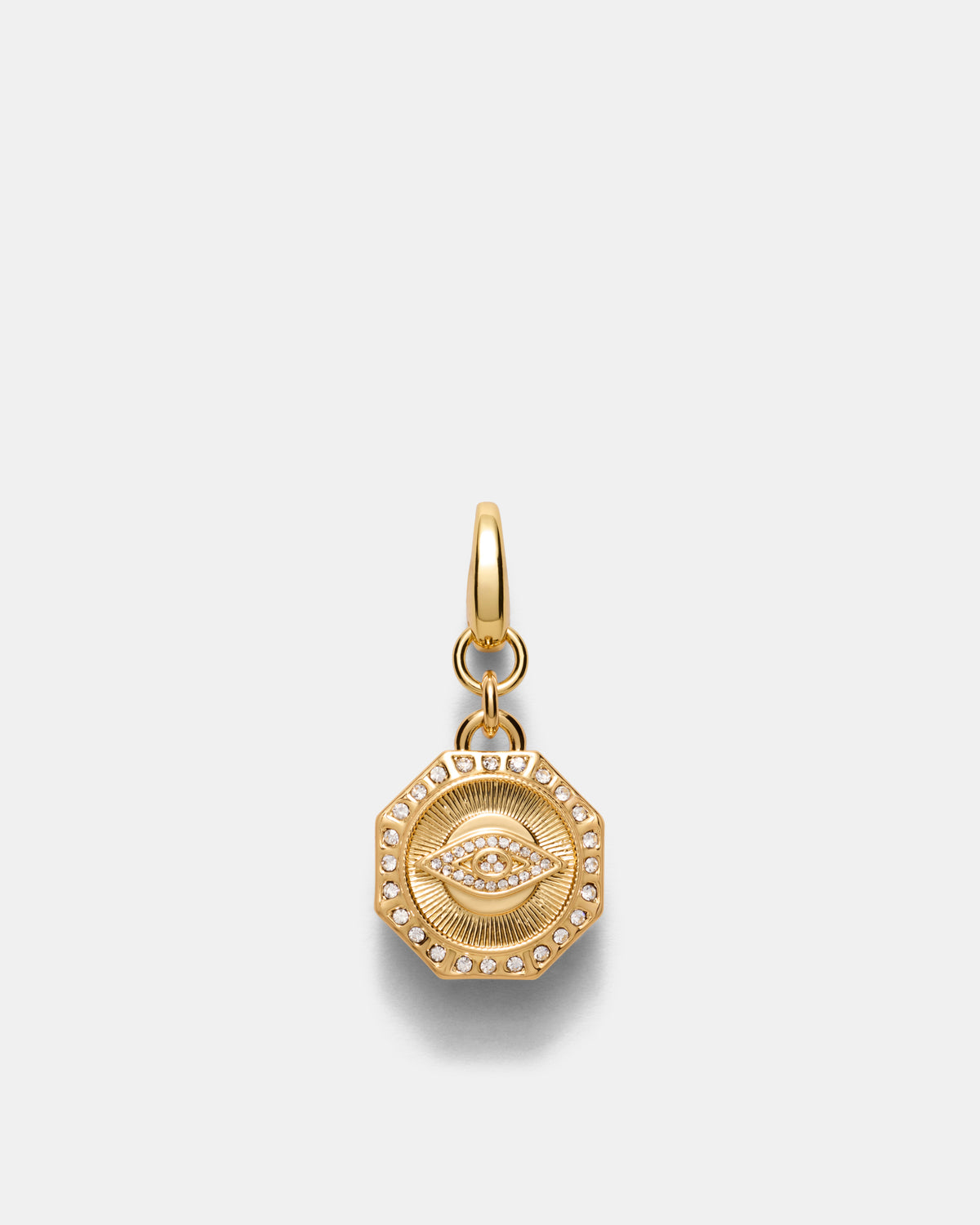 Evil Eye Coin Charm - Gold