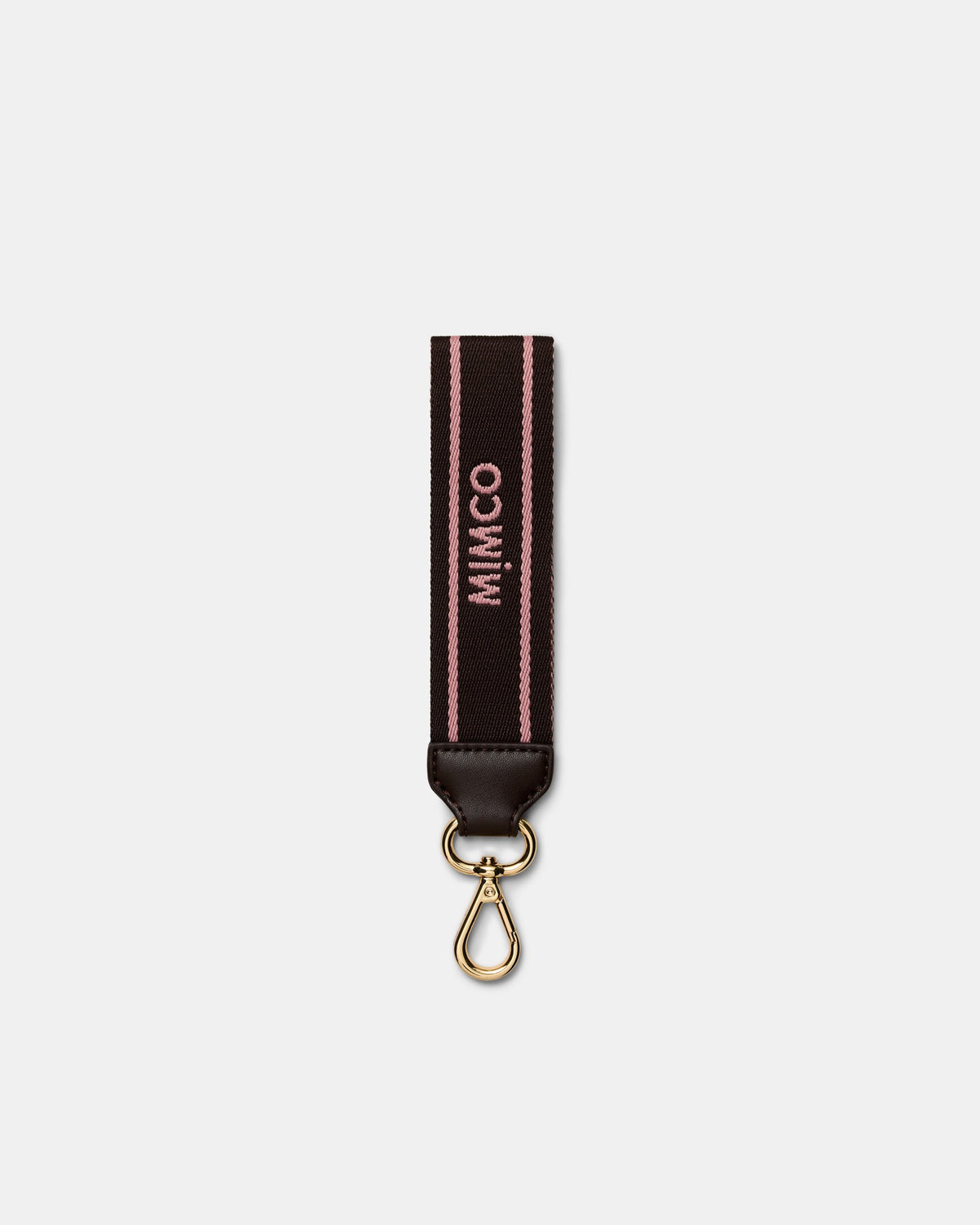 Multi Stripe Webbing Wrist Strap - Espresso
