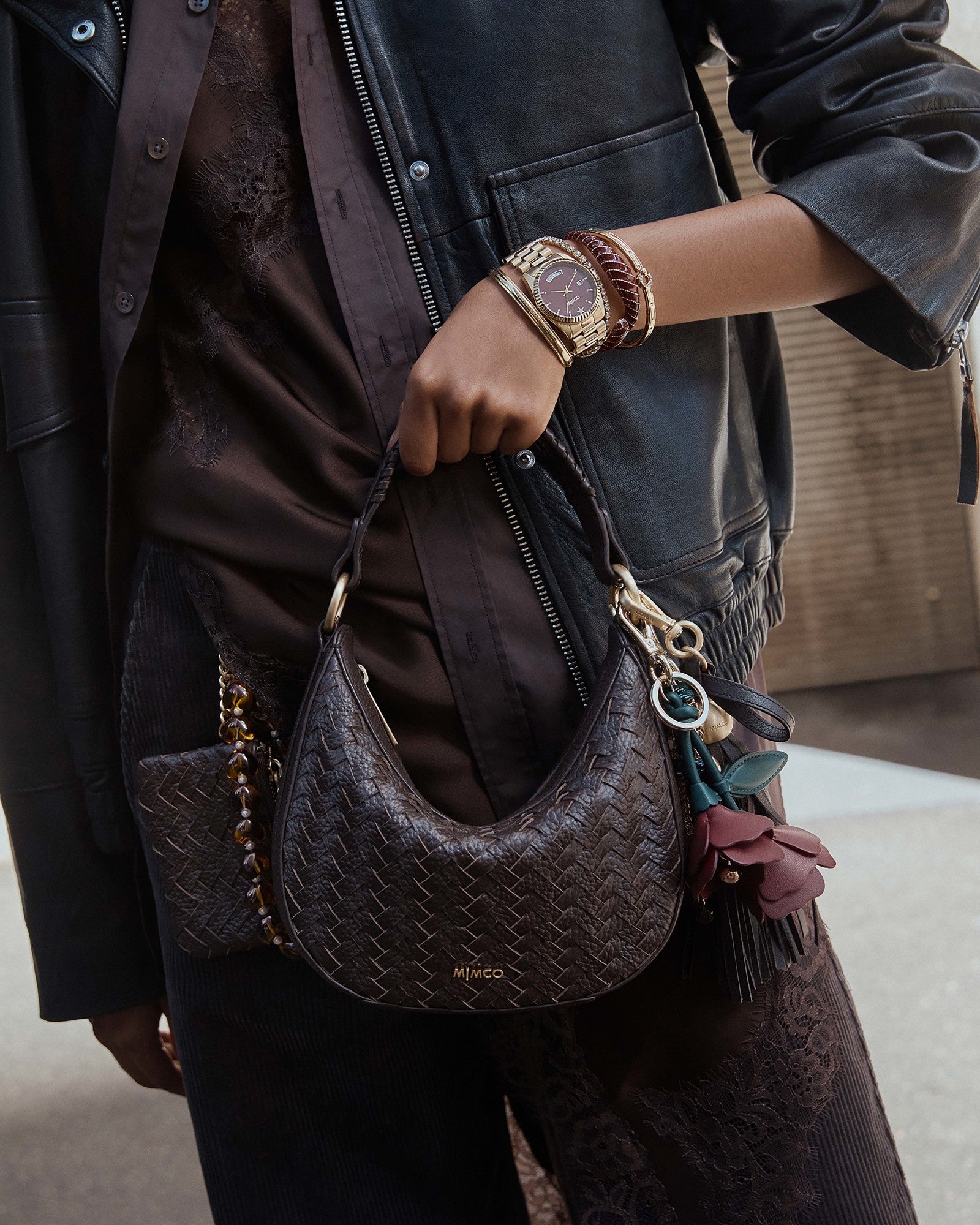 Luna Mini Crescent Bag - Cocoa