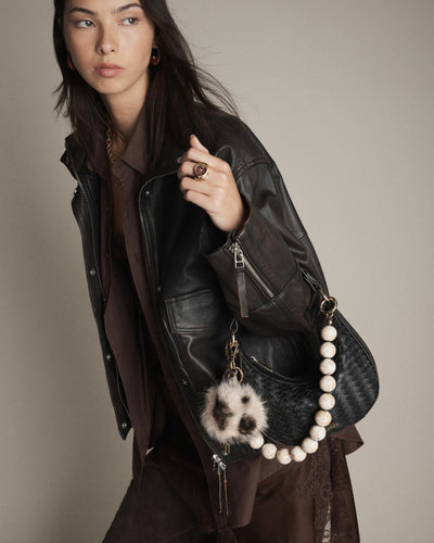 Luna Mini Crescent Bag - Black