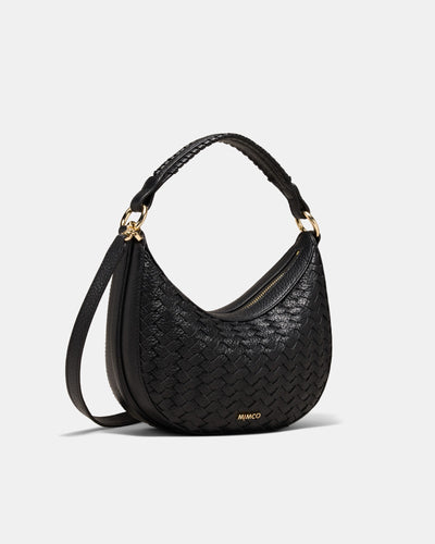 Luna Mini Crescent Bag - Black