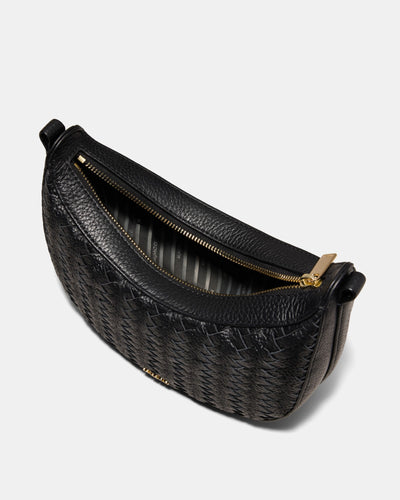 Luna Mini Crescent Bag - Black