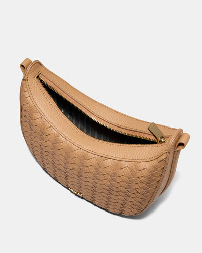 Luna Mini Crescent Bag - Caramel