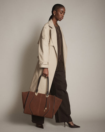 Shield Tote Bag - TOFFEE