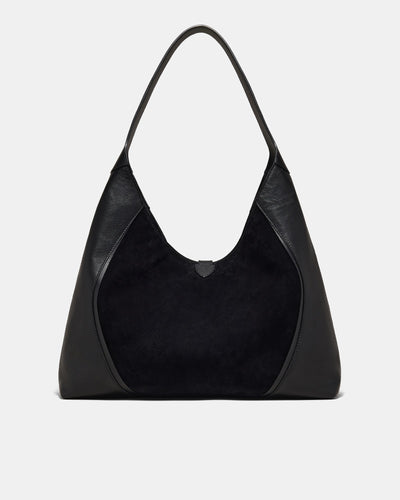 Shield Hobo Bag - Black