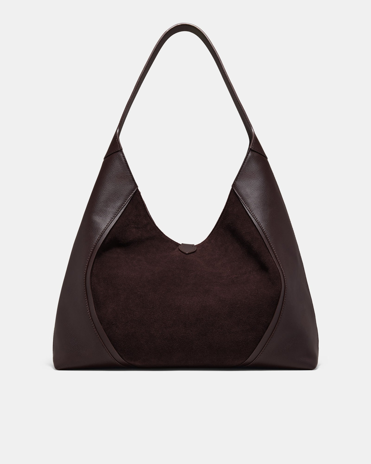 Shield Hobo Bag - Bitter Chocolate